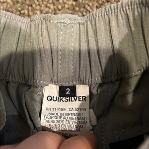 Quiksilver Light Gray Amphibian 2T Toddler Shorts